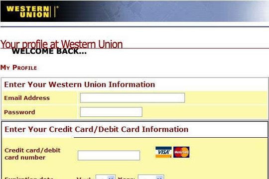 Lừa đảo chuyển tiền bằng cách giả mạo kênh thanh toán Western Union
