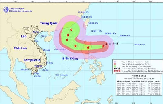 Tin mới nhất về siêu bão Yutu