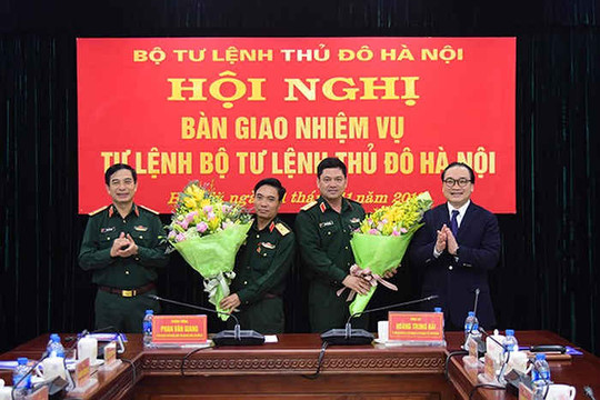 Thiếu tướng Nguyễn Hồng Thái giữ chức Tư lệnh Bộ Tư lệnh Thủ đô Hà Nội