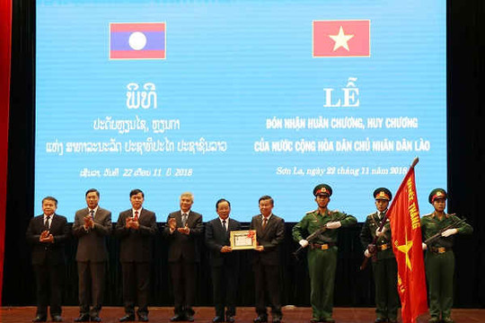 Lễ đón nhận Huân chương, Huy chương của nước CHDCND Lào trao tặng tỉnh Sơn La