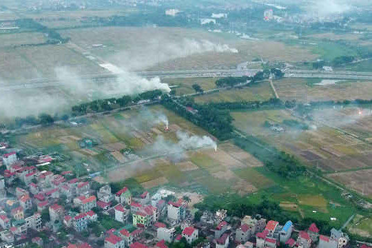 Thành phố Hà Nội: Hiệu quả bước đầu mô hình hạn chế đốt rơm rạ