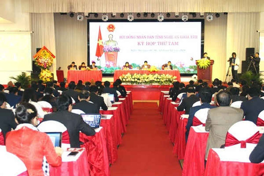 Nghệ An: Khai mạc kỳ họp thứ 8 - HĐND tỉnh khóa XVII