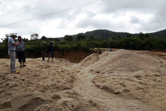 Gia Lai: Xử phạt 15 triệu đồng 01 cá nhân vì khai thác cát trái phép