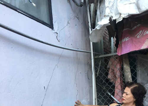Đà Nẵng: Thi công công trình gây nghiêng, lún và nứt nẻ nghiêm trọng nhà dân