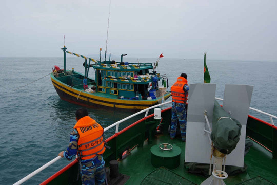 Phát hiện 09 tàu cá vi phạm hành lang an toàn ống dẫn khí