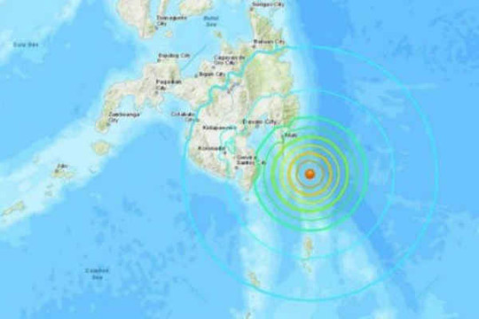 Động đất mạnh tấn công ngoài khơi Philippines, có thể gây ra sóng thần nhỏ ở Indonesia và Palau