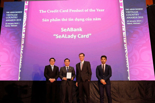 Thẻ tín dụng quốc tế SeALady vinh dự được The Asian Banker bình chọn là “Sản phẩm thẻ tín dụng tiêu biểu của năm 2018”