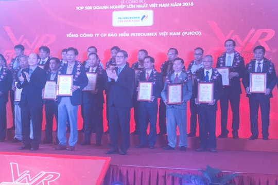 PJICO thuộc Top 500 DN lớn nhất Việt Nam