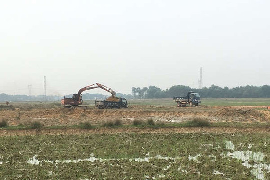 Triệu Sơn (Thanh Hóa): Công an vào cuộc ngăn chặn việc khai thác đất trái phép