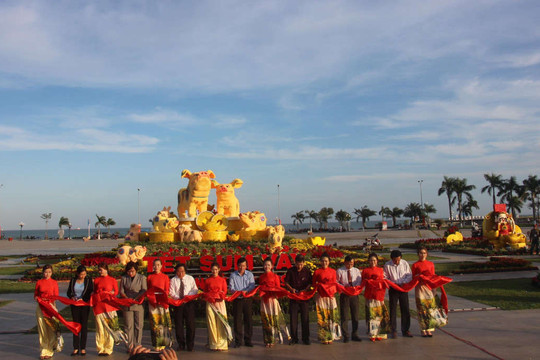 Bình Định: Biểu tượng linh vật năm Kỷ Hợi 2019 thu hút khách tham quan