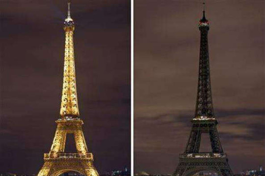 Tháp Eiffel tắt đèn hưởng ứng Giờ Trái đất