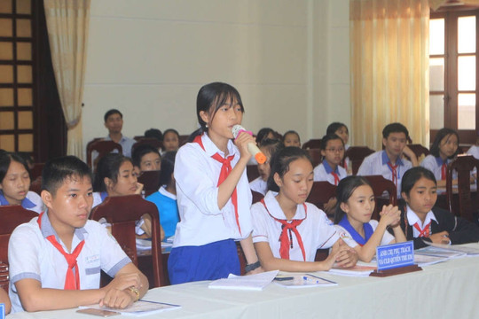 Quảng Trị: 150 trẻ em đối thoại với lãnh đạo các cấp về quyền trẻ em