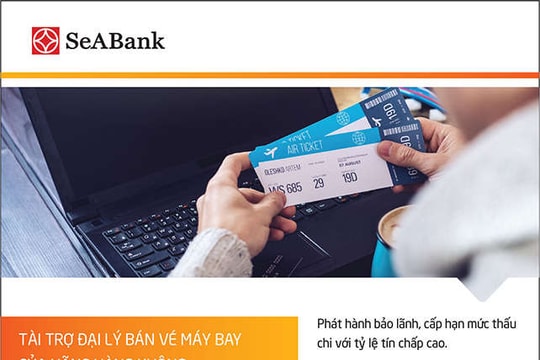 SeABank tài trợ đại lý bán vé máy bay của hãng hàng không