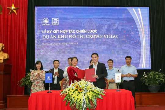 Thái Nguyên: Thái Hưng ký kết hợp tác phân phối sản phẩm Khu đô thị Crown Villas