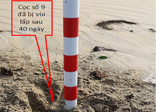 Chưa thể nhận định được quy luật phát triển của cồn cát mới nổi trên biển Cửa Đại