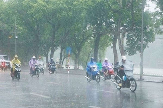 Dự báo thời tiết ngày 10/9: Nội thành Hà Nội tiếp tục có mưa dông