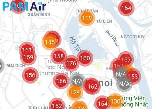 Hà Nội: Không khí ô nhiễm do hiện tượng nghịch nhiệt