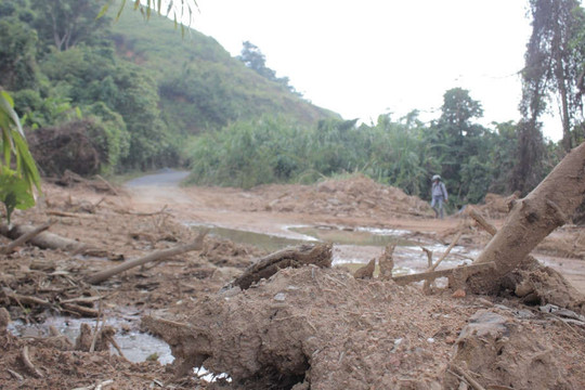 20 điểm sạt lở, hư hỏng sau bão tại huyện miền núi Quảng Trị vẫn chưa được khắc phục
