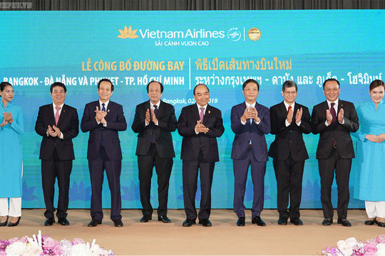 Thủ tướng dự khai trương đường bay mới nối Việt Nam, Thái Lan