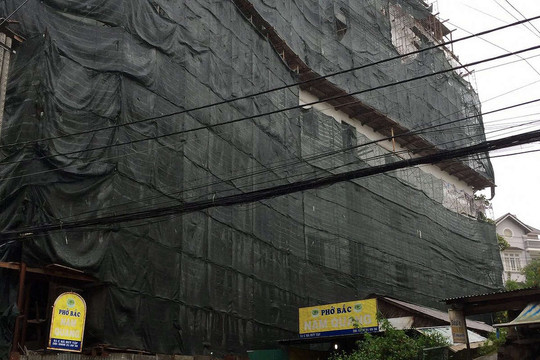 Đề xuất cưỡng chế khách sạn xây sai phép hơn 1.200m2 tại phường 3, TP Đà Lạt