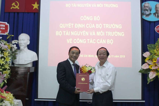 PGS.TS. Huỳnh Quyền làm Phó Hiệu trưởng Điều hành Trường Đại học TN&MT TP.HCM