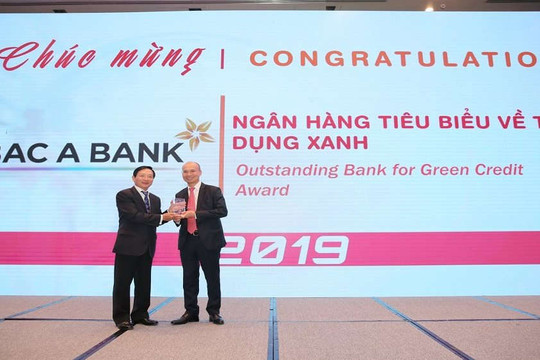 Bắc Á Bank chính thức được vinh danh "Ngân hàng tiêu biểu về tín dụng xanh" 