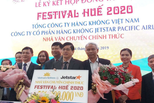Vietnam Airlines và Jetstar là nhà vận chuyển chính thức tại Festival Huế 2020
