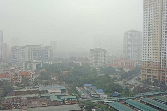 Chất lượng không khí Hà Nội xấu đi do ảnh hưởng điều kiện thời tiết