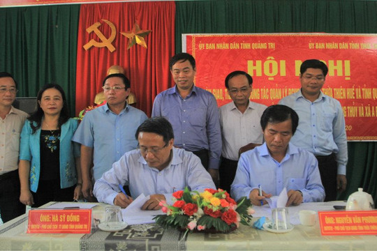 Bàn giao công tác quản lý địa giới hành chính giữa Quảng Trị và Thừa Thiên Huế