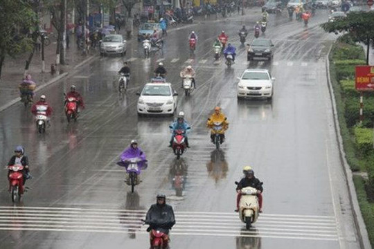 Dự báo thời tiết ngày 25/3: Các tỉnh Bắc Bộ và Bắc Trung Bộ có mưa rào và dông