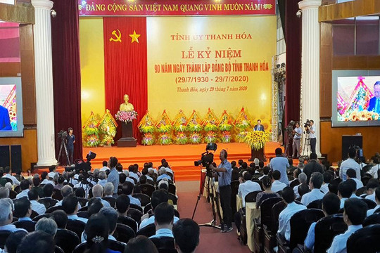 Kỷ niệm 90 năm Ngày thành lập Đảng bộ tỉnh Thanh Hóa