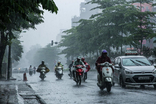 Dự báo thời tiết ngày 29/7: Khu vực Hà Nội có lúc có mưa rào và dông 