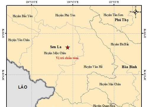 Mộc Châu (Sơn La): Lại xảy ra động đất có độ lớn 3.6