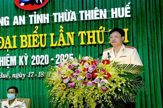 Thượng tá Nguyễn Thanh Tuấn giữ chức Bí thư Đảng ủy Công an tỉnh Thừa Thiên Huế