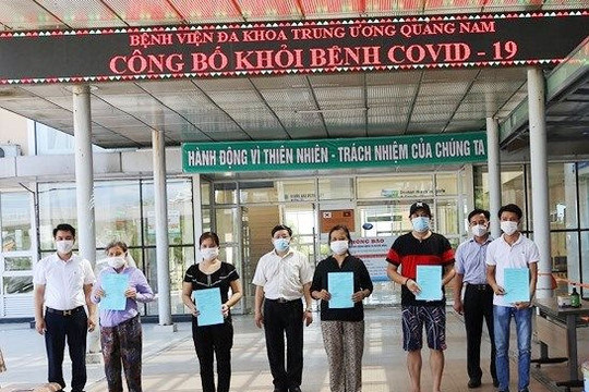 Quảng Nam: Thêm 11 bệnh nhân mắc COVID-19 xuất viện và dỡ bỏ nhiều khu phong tỏa