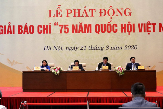 Phát động giải báo chí “75 năm Quốc hội Việt Nam”