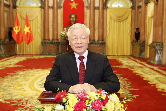 Tổng bí thư, Chủ tịch nước Nguyễn Phú Trọng phát biểu trực tuyến tại Đại hội đồng AIPA 41