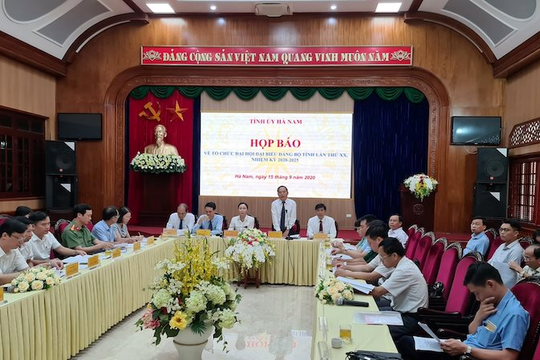 Hà Nam là tỉnh đầu tiên sẽ tổ chức Đại hội Đảng bộ lần thứ XX, nhiệm kỳ 2020 – 2025 