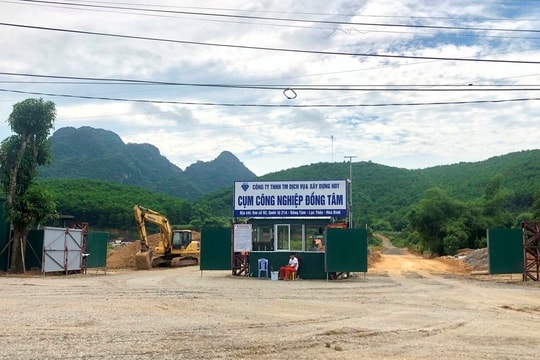 Lạc Thuỷ (Hoà Bình): Cụm công nghiệp Đồng Tâm nhiều “không” vẫn ngang nhiên  xây dựng