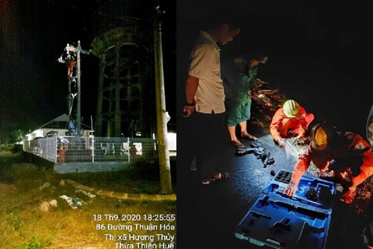 Thừa Thiên Huế: Cấp tốc triển khai ứng cứu sự cố lưới điện do ảnh hưởng của bão số 5