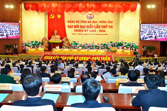 Bế mạc Đại hội đại biểu Đảng bộ tỉnh Bà Rịa - Vũng Tàu lần thứ VII, nhiệm kỳ 2020 - 2025