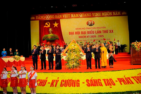 Thái Nguyên: Khai mạc Đại hội Đảng bộ tỉnh lần thứ XX, nhiệm kỳ 2020-2025