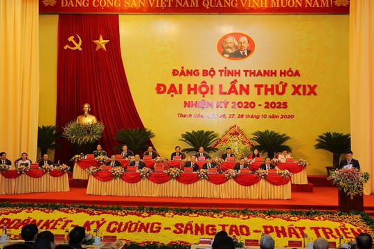 Khai mạc Đại hội Đảng bộ tỉnh Thanh Hoá lần thứ XIX, nhiệm kỳ 2020-2025