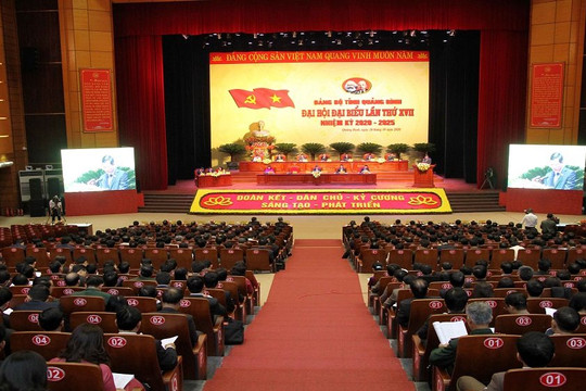 Khai mạc Đại hội Đảng bộ tỉnh Quảng Bình lần thứ XVII nhiệm kỳ 2020-2025