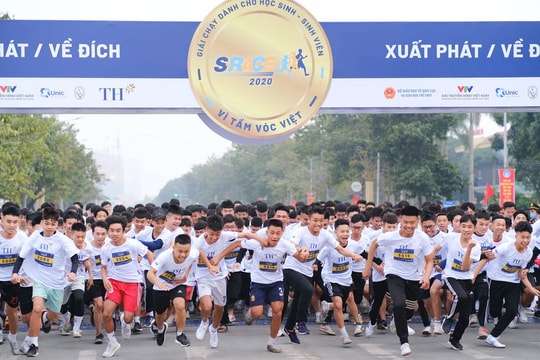 Hơn 3.500 học sinh, sinh viên tham gia giải chạy S-Race 2020