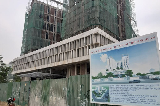 Nghệ An: Tai nạn công trình xây nhà làm việc Sở Tài chính, nhiều người thương vong