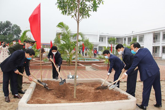 Hà Nam đồng loạt phát động tết trồng cây tại các huyện, thị xã, thành phố