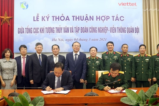 Đẩy mạnh hợp tác công nghệ thông tin giữa Tổng cục Khí tượng Thủy văn và Tập đoàn Viettel