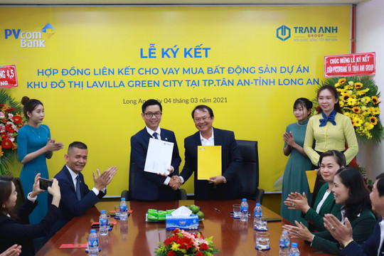 PVcomBank và Trần Anh Group ký kết hợp tác tài trợ tín dụng khách hàng vay vốn tại dự án Lavilla Green City
