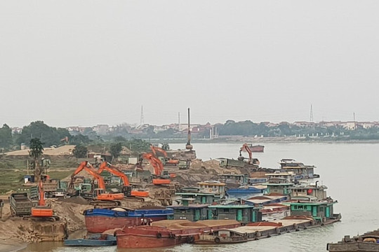 Tiên Du – Bắc Ninh: Nhiều bến bãi tập kết VLXD hoạt động trái phép